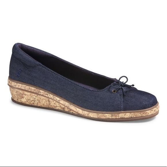 Grasshoppers “Brooke” Navy Wedge Shoes EF54887 - 9.5